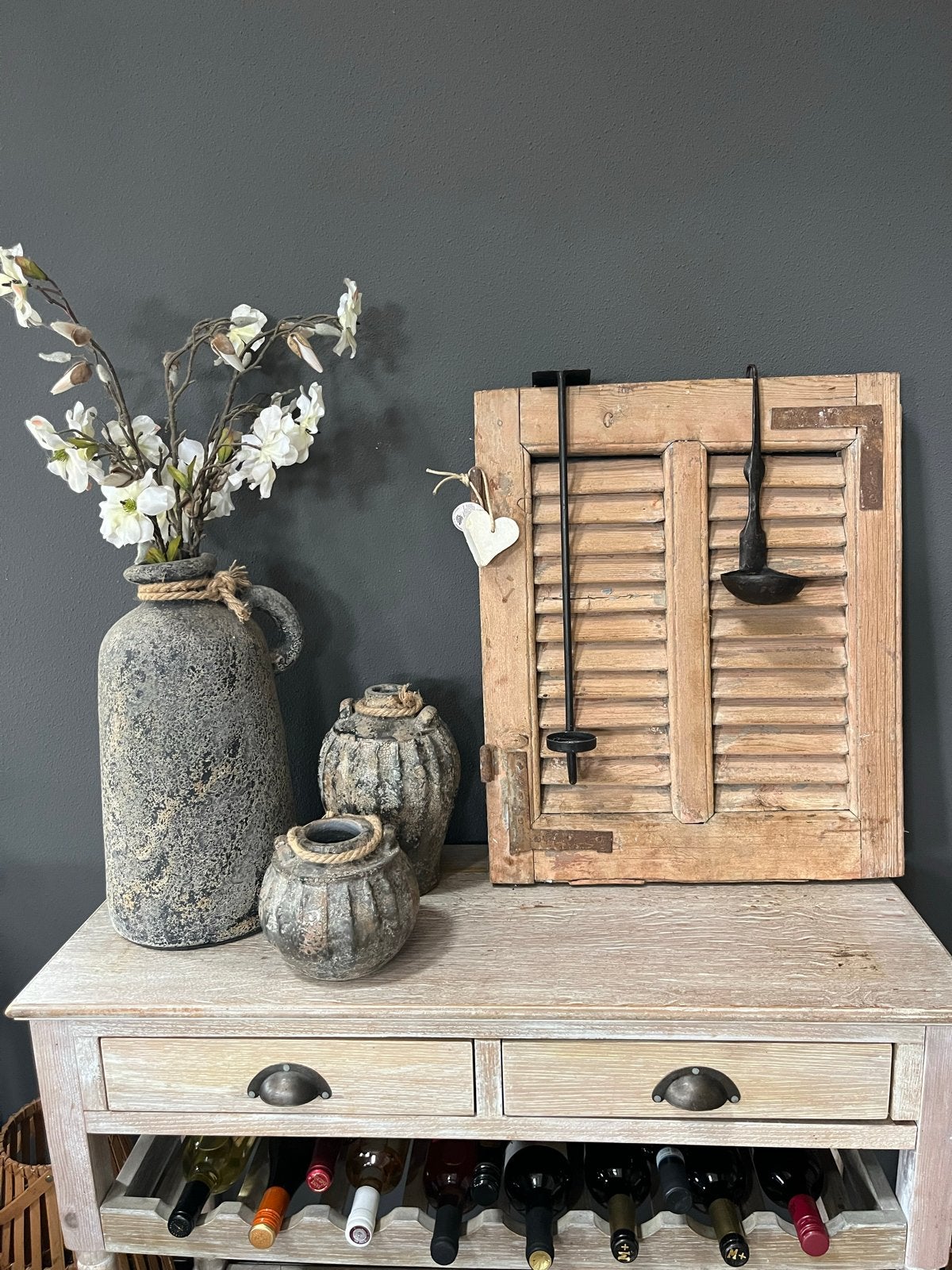 Decoratief houten luikje - Rustieke charme, Ophalen
