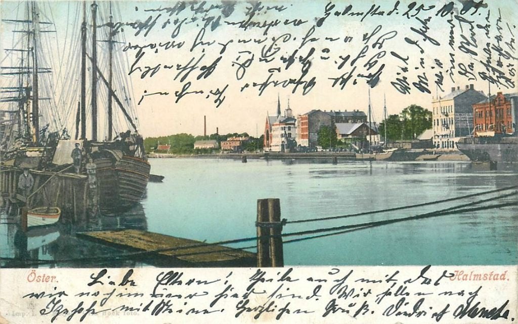 379-146-043 Halmstad, Verzenden, Voor 1920, Overig Europa