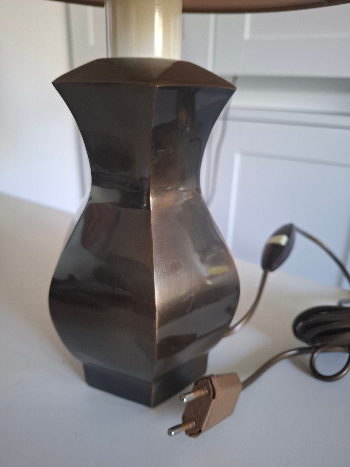 Kullmann tafellamp antiek brons, Antiek en Kunst, Ophalen of Verzenden