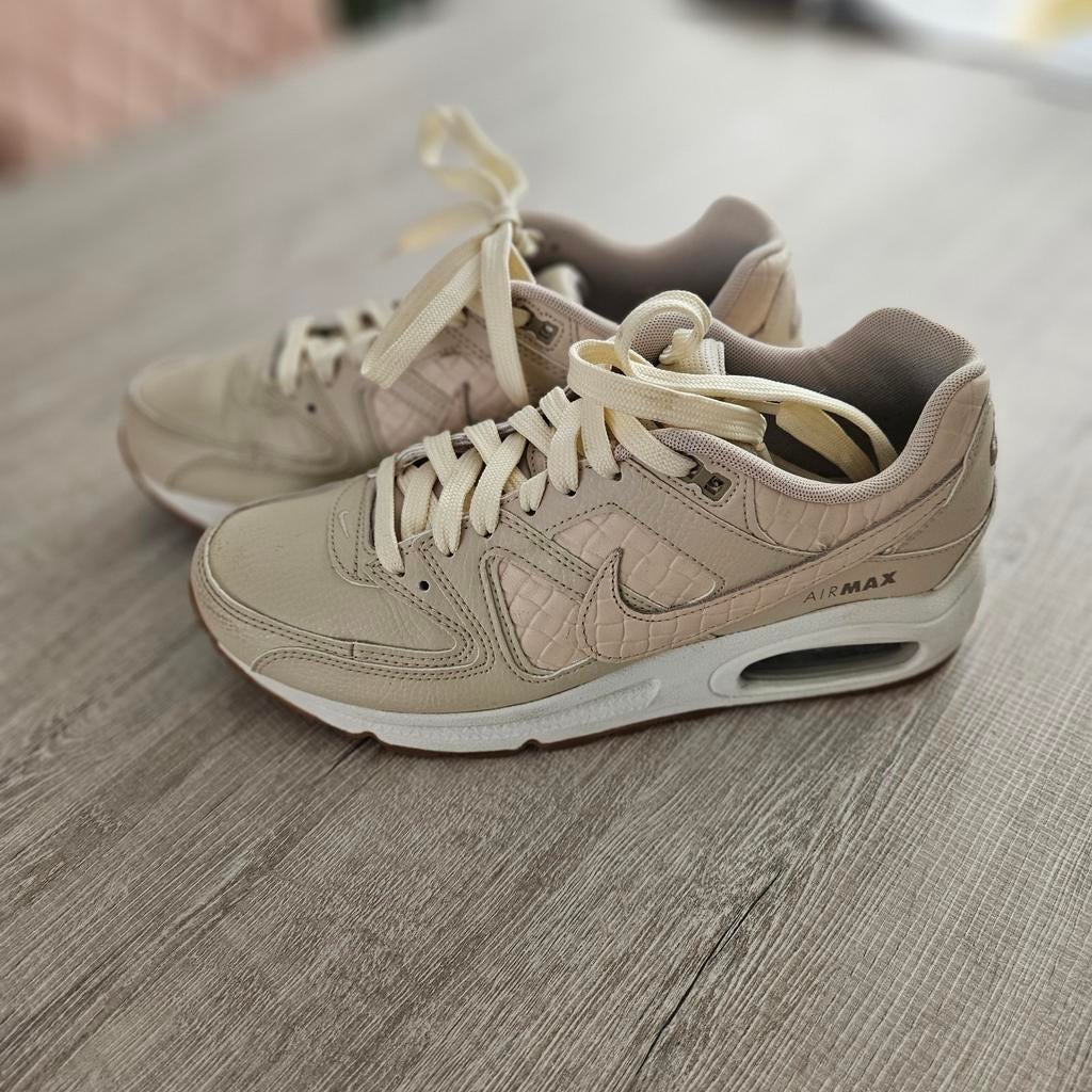 Nike Air Max Command Sneakers - Beige met Krokodillenprint, Beige, Nike, Ophalen of Verzenden, Sneakers of Gympen