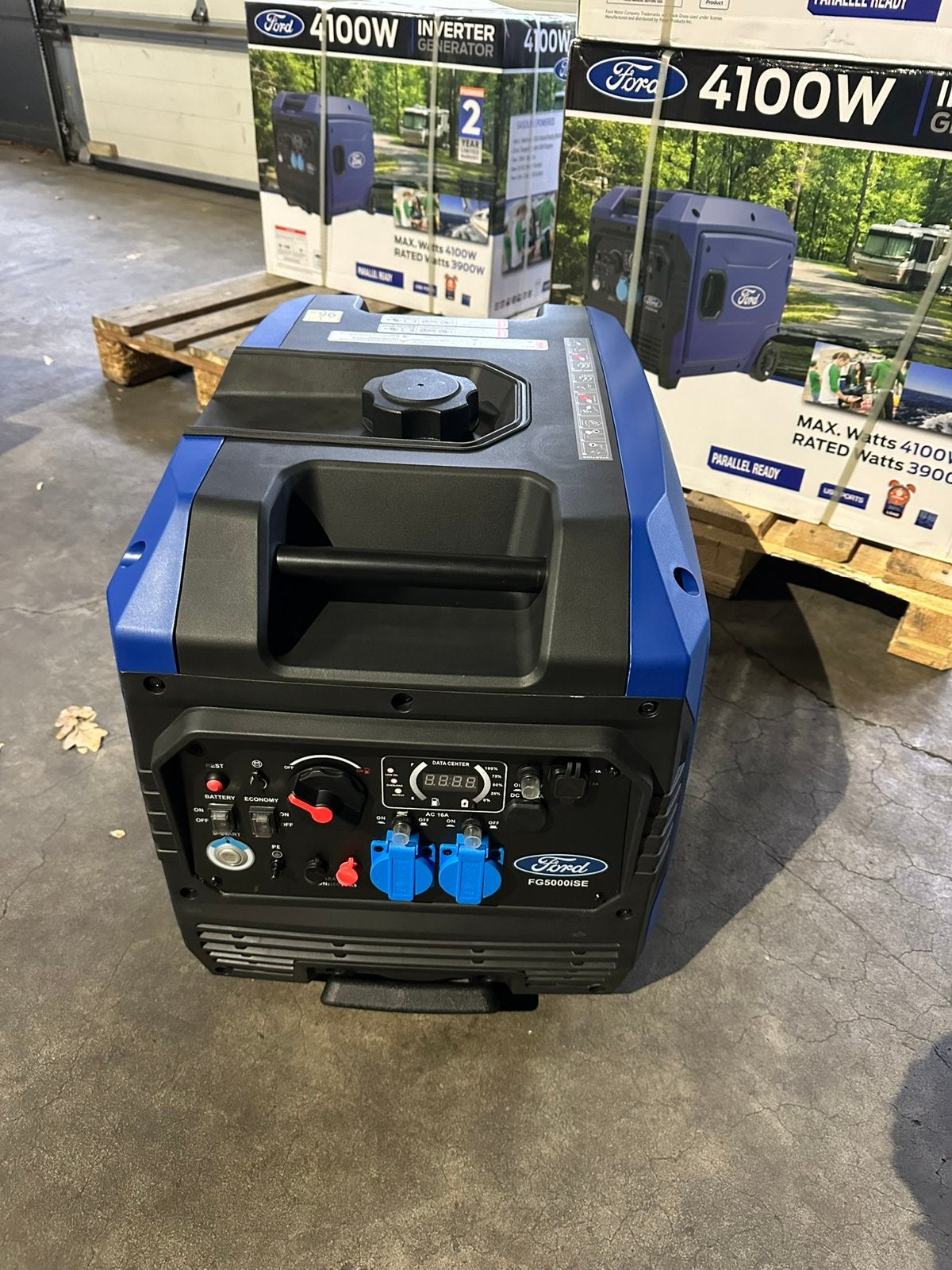 Ford FG5000iSe l inverter l nieuw l 3 stuks, Ophalen of Verzenden, Zo goed als nieuw, Minder dan 5 kVA, Benzine