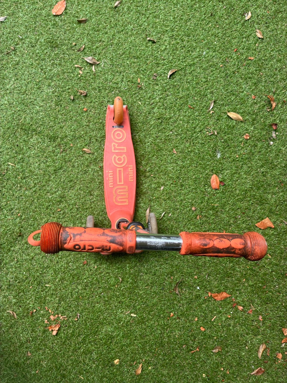 Oranje micro step, Ophalen, Gebruikt, Gewone step
