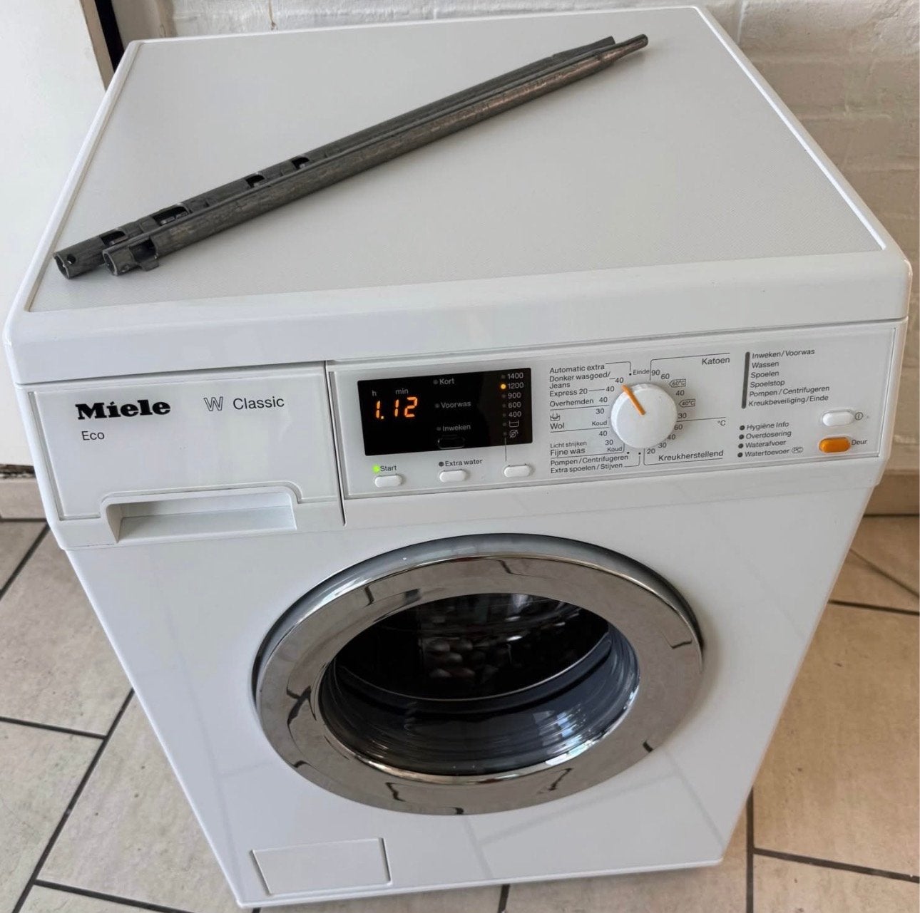 Miele W Classic Eco Wasmachine - Zo goed als nieuw, Witgoed en Apparatuur, Ophalen of Verzenden, Zo goed als nieuw, 85 tot 90 cm