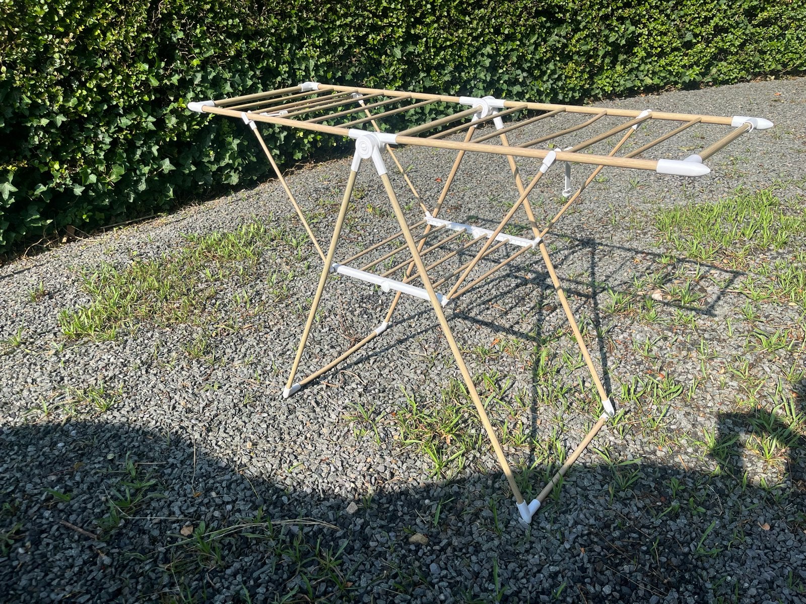 Opvouwbaar houten wasrek - 51x139x92 cm, Ophalen, Gebruikt, Wasrek