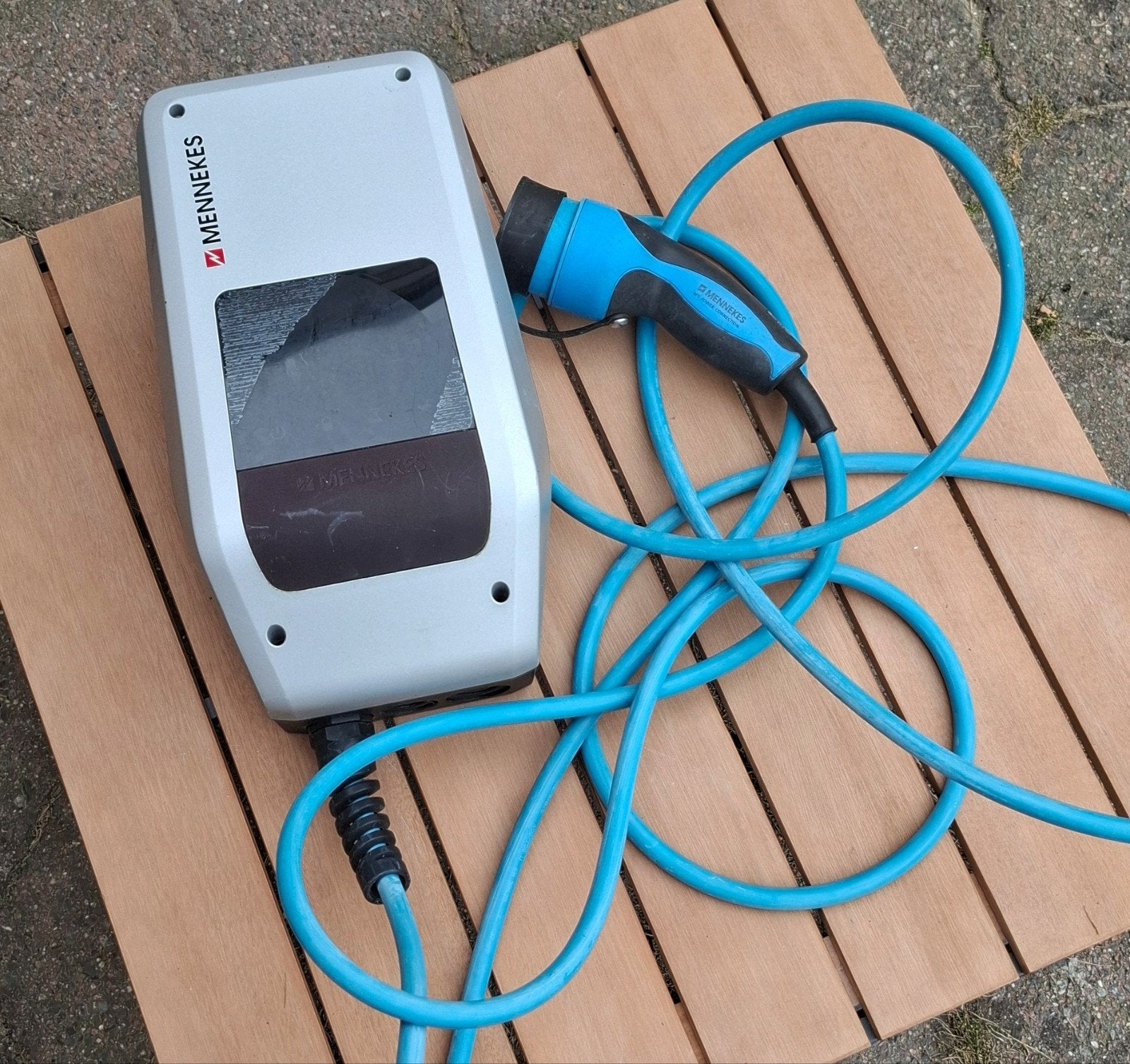 Mennekes Laadpaal en Laadkabel 16A 5m kabel, Ophalen, Gebruikt, Laadpaal en Laadkabel