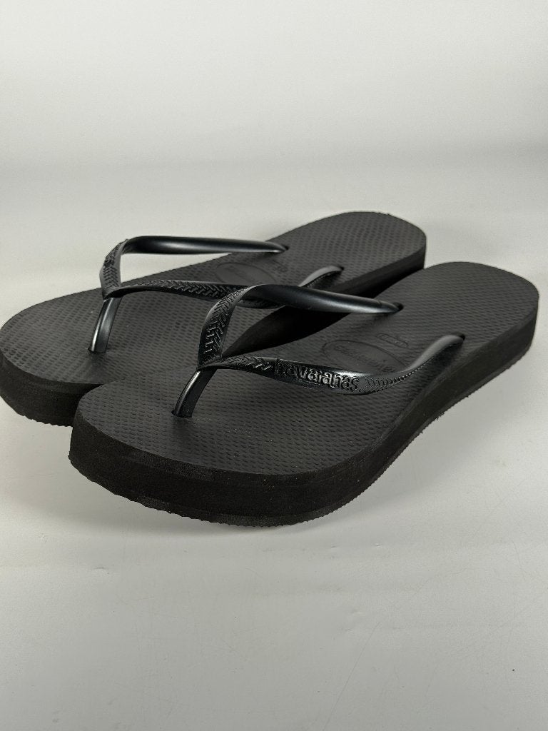 Havaianas High Wedge Flip-Flops – Black – EU 37–38, Slippers, Verzenden, Zwart, Nieuw