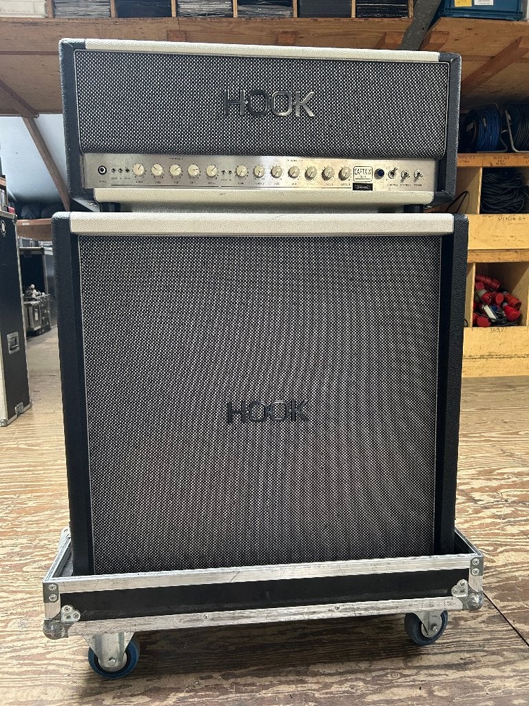 Hook Captain 34 Head + Hook 4x 12'' Cabinet, Ophalen, Zo goed als nieuw, Gitaar, 100 watt of meer