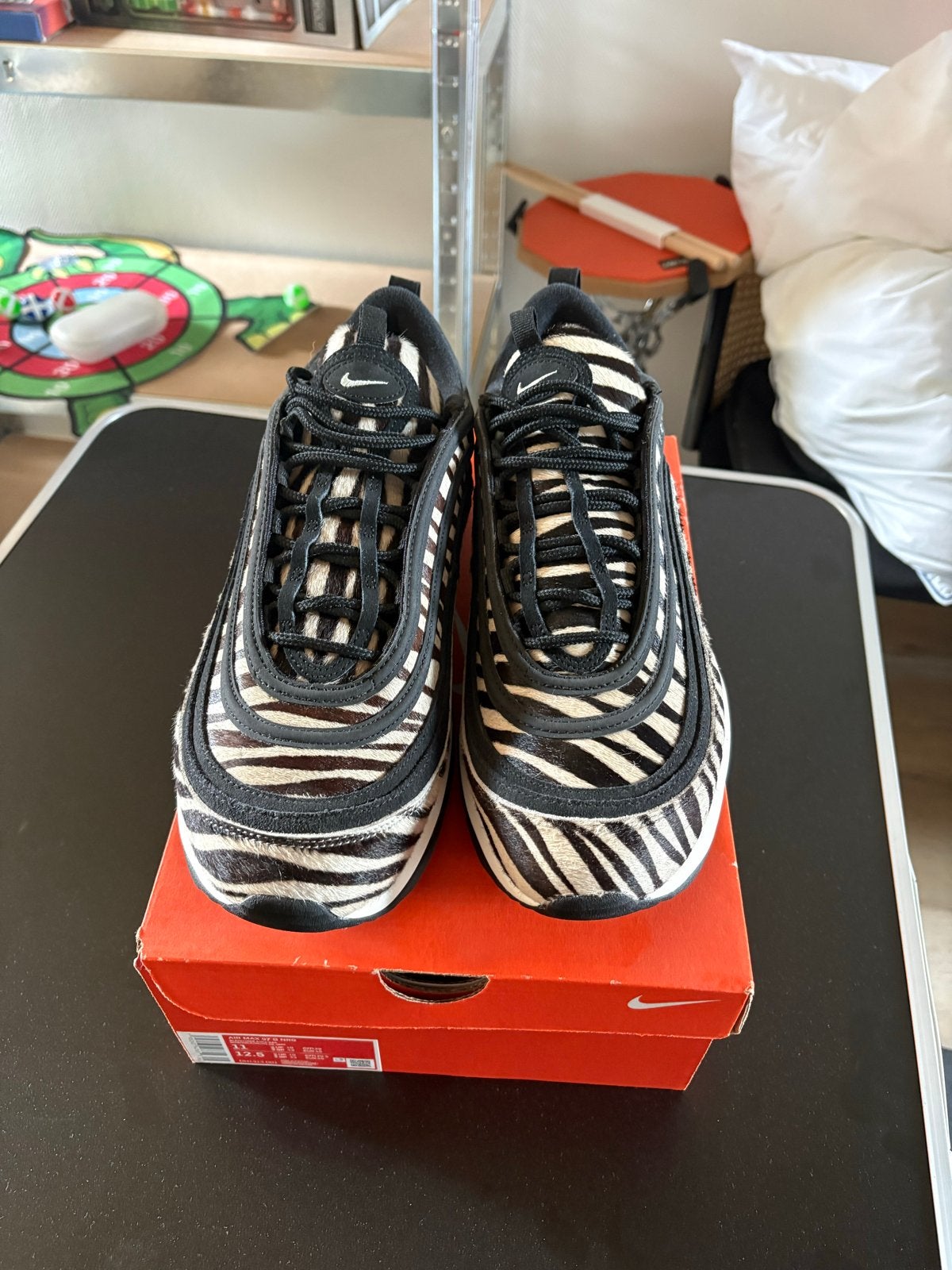 Nike Air Max 97 NRG Zebra Maat 45, Kleding | Heren, Schoenen, Zwart, Ophalen of Verzenden, Sneakers of Gympen, Zo goed als nieuw