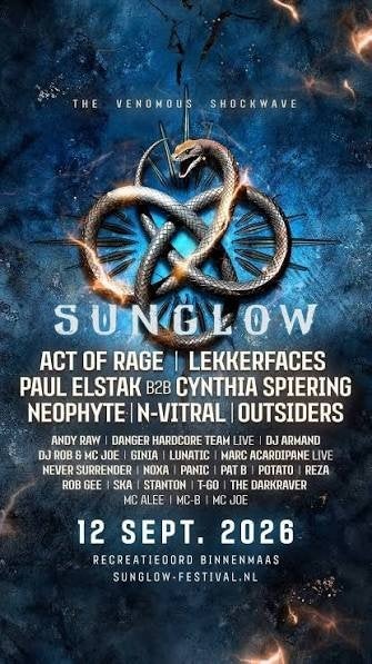 2 tickets Sunglow Festival 12 september, Twee personen, September