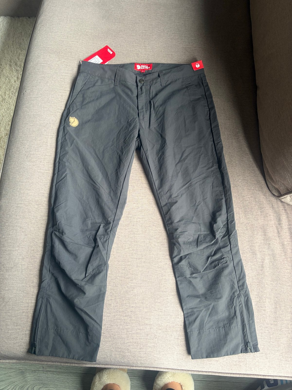 Fjällräven Capri Broek Dames Maat M Donkergrijs, Maat 38/40 (M), Verzenden, Nieuw, Driekwart