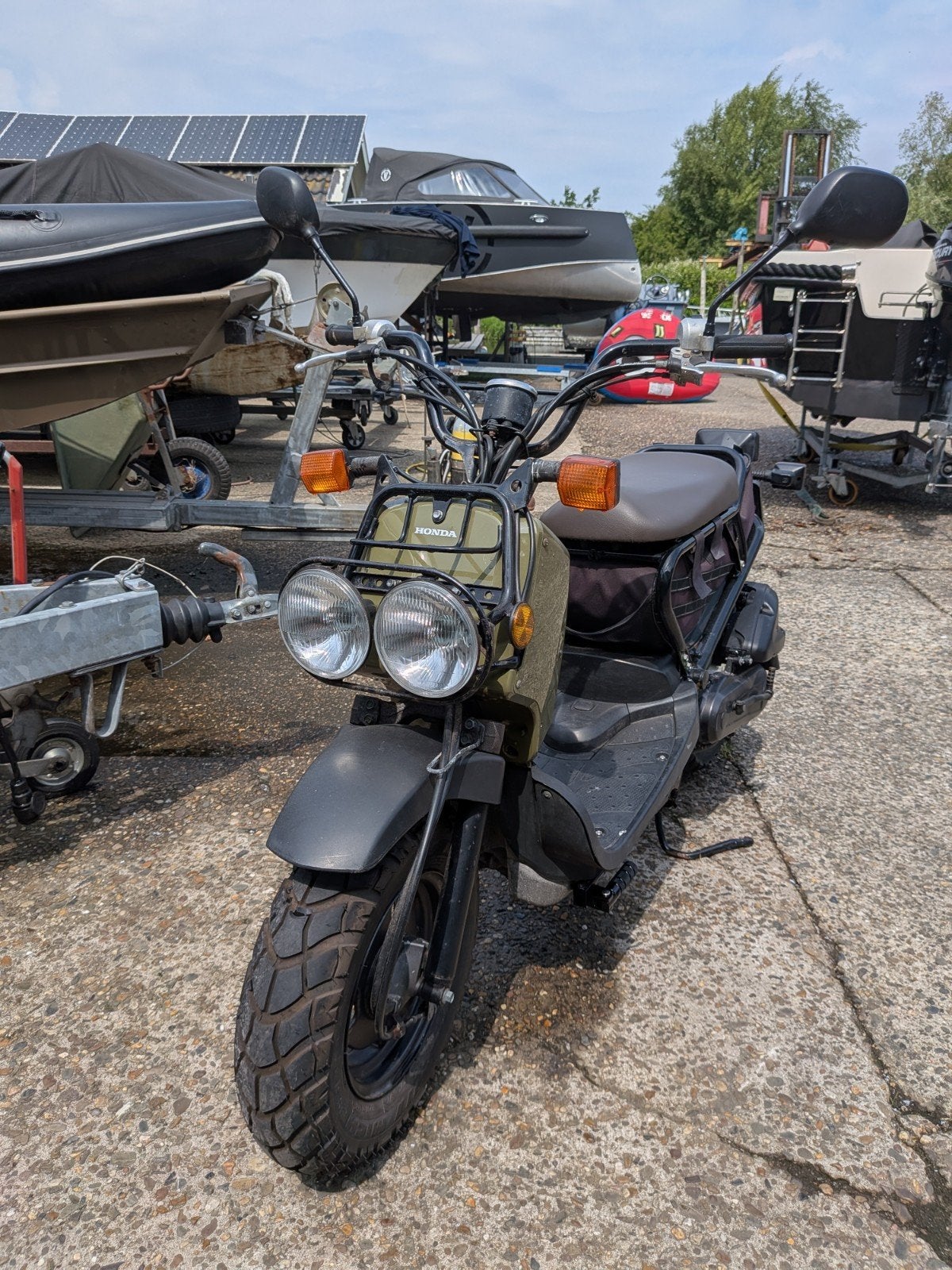 Honda zoomer Scooter - Olijfgroen/Zwart, Gebruikt, Benzine, Ophalen, Overige merken