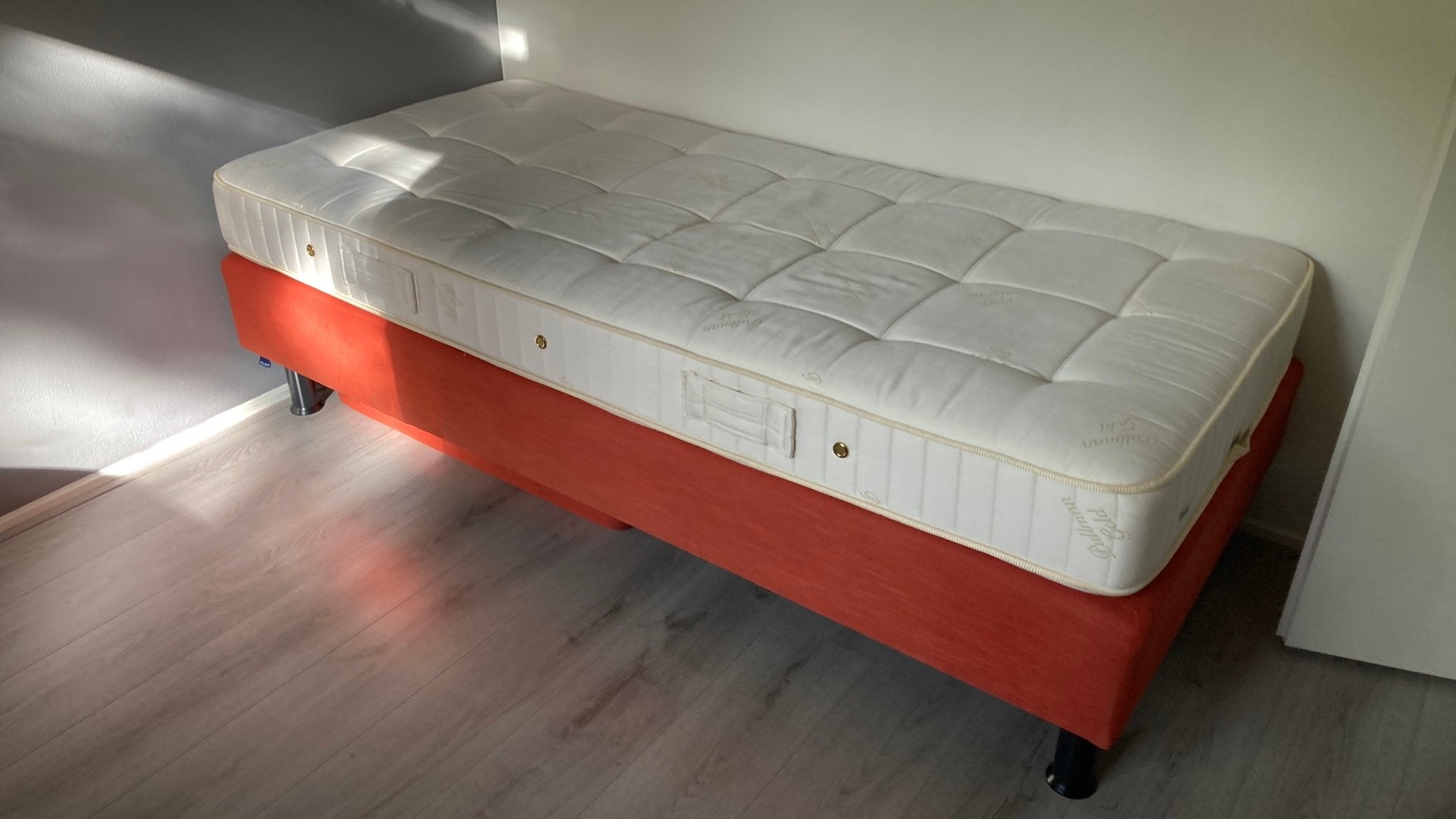 Boxpring bed pullman eenpersoons, Gebruikt, 90 cm, Eenpersoons, 200 cm