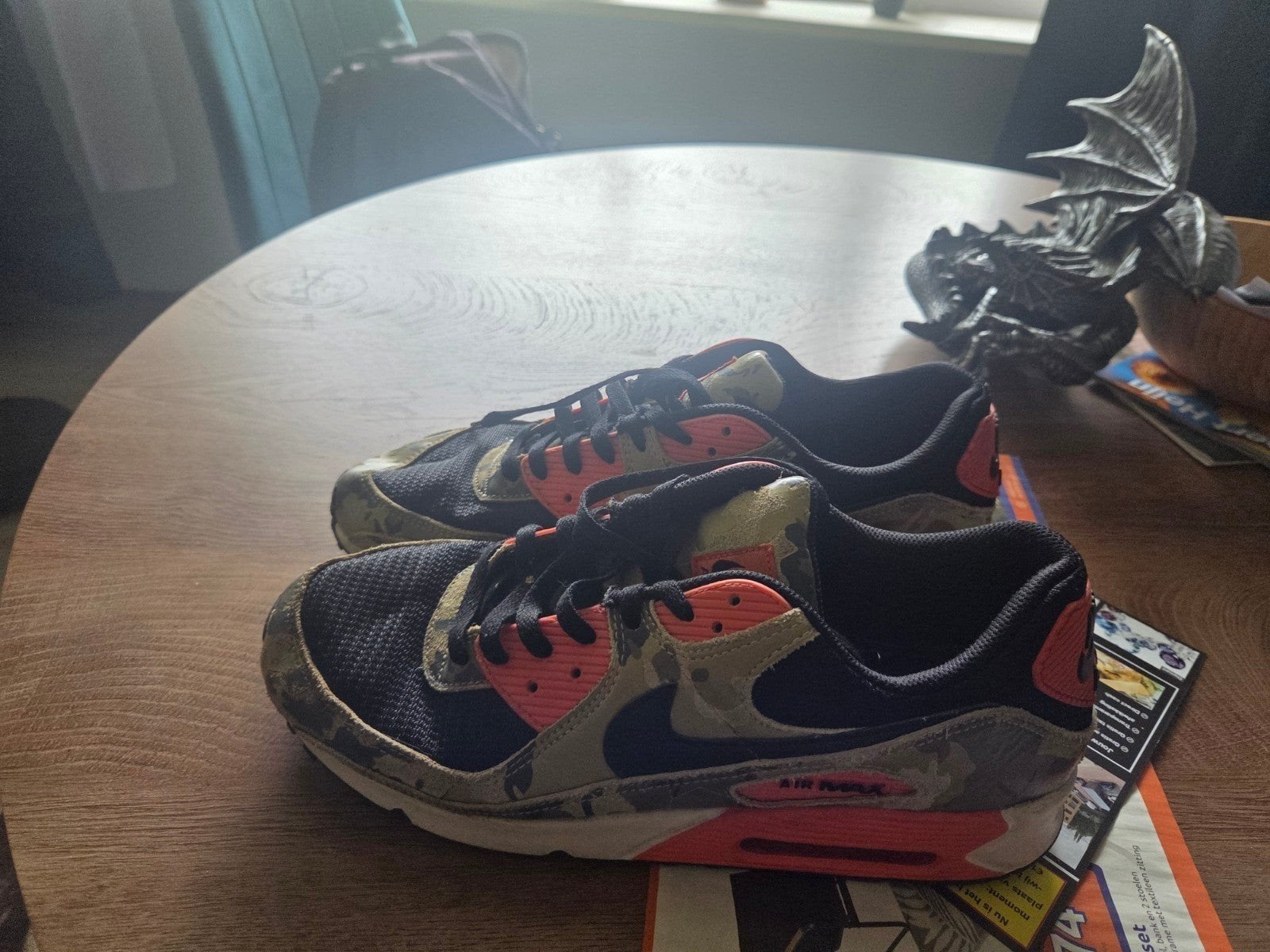 Nike Air Max 90's Sneakers - Camouflage & Roze, Nike air max, Overige kleuren, Ophalen of Verzenden, Sneakers of Gympen