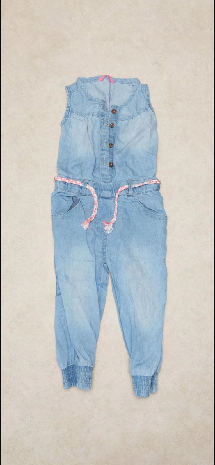 Hema denim jumpsuit maat 80 voor meisje, Ophalen of Verzenden, Zo goed als nieuw, Meisje, Pakje