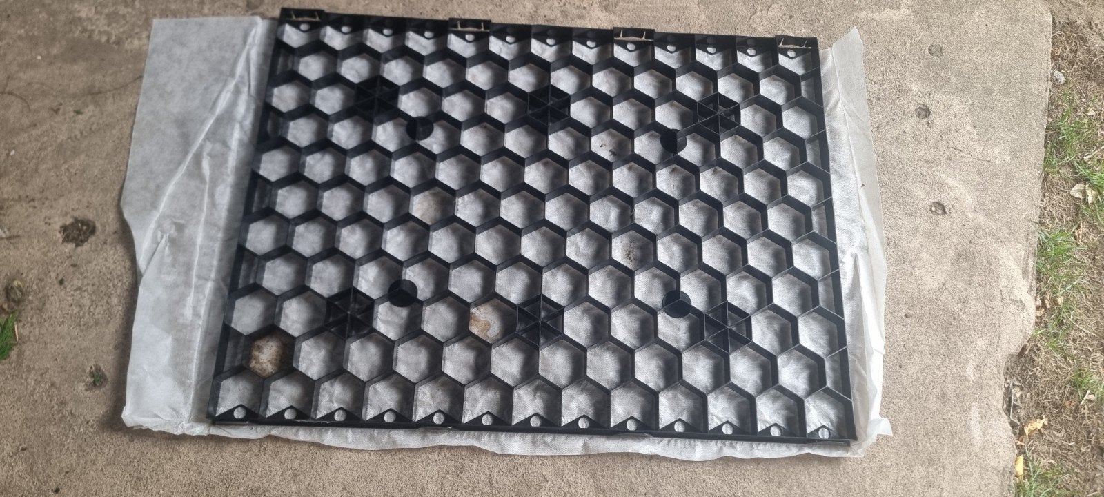16 Grindmatten 60x80 cm, Tuin en Terras, Ophalen, Gebruikt, Zwart, Grind