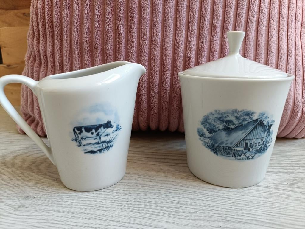 Vintage melkkan en suikerpot Holland Bavaria servies, Antiek en Kunst, Ophalen of Verzenden