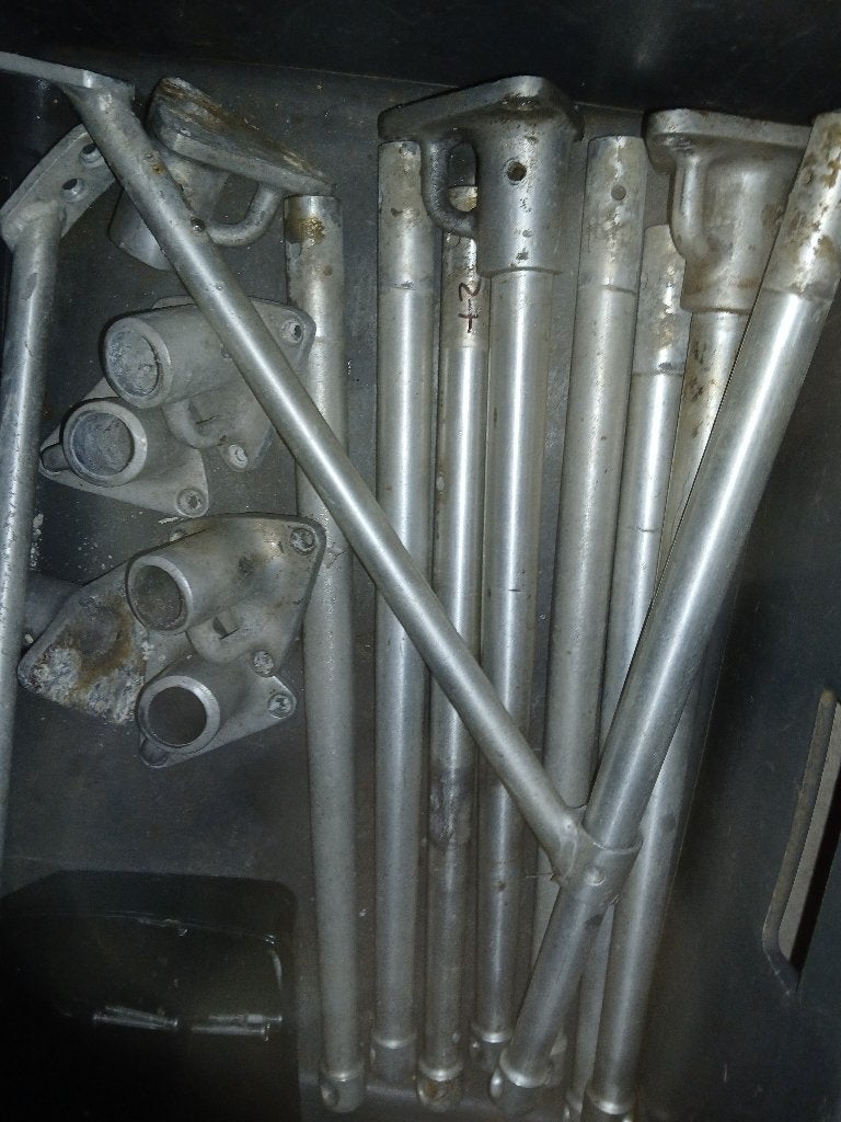 scepters aluminium met scepterpotten 45cm 8 stuks, Watersport en Boten, Ophalen of Verzenden, Gebruikt, Overige typen