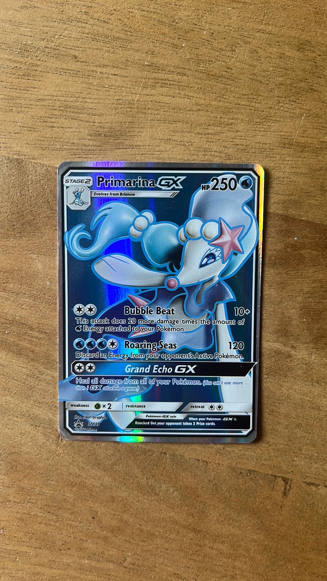 Primarina GX, Verzenden, Gebruikt, Losse kaart