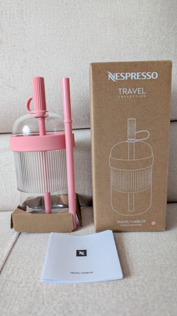Nespresso Travel Tumbler Bubblegum - Nieuw in doos, Overige typen, Nieuw, Ophalen of Verzenden, Roze