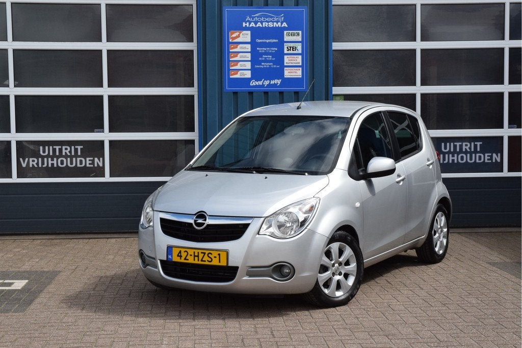Opel Agila 1.2 Enjoy Automaat Trekhaak (bj 2009), Auto's, 4 cilinders, Origineel Nederlands, Bedrijf, 17 km/l