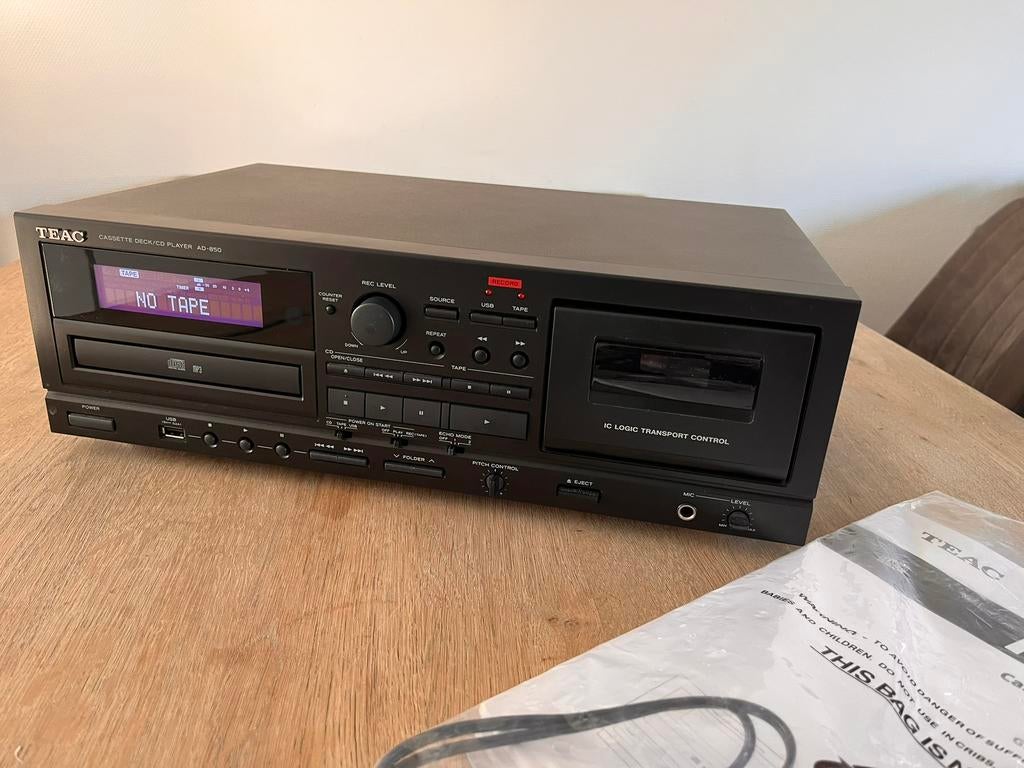 TEAD AD850 cd/ cassettespeler recorder, Ophalen of Verzenden, Zo goed als nieuw, Overige merken