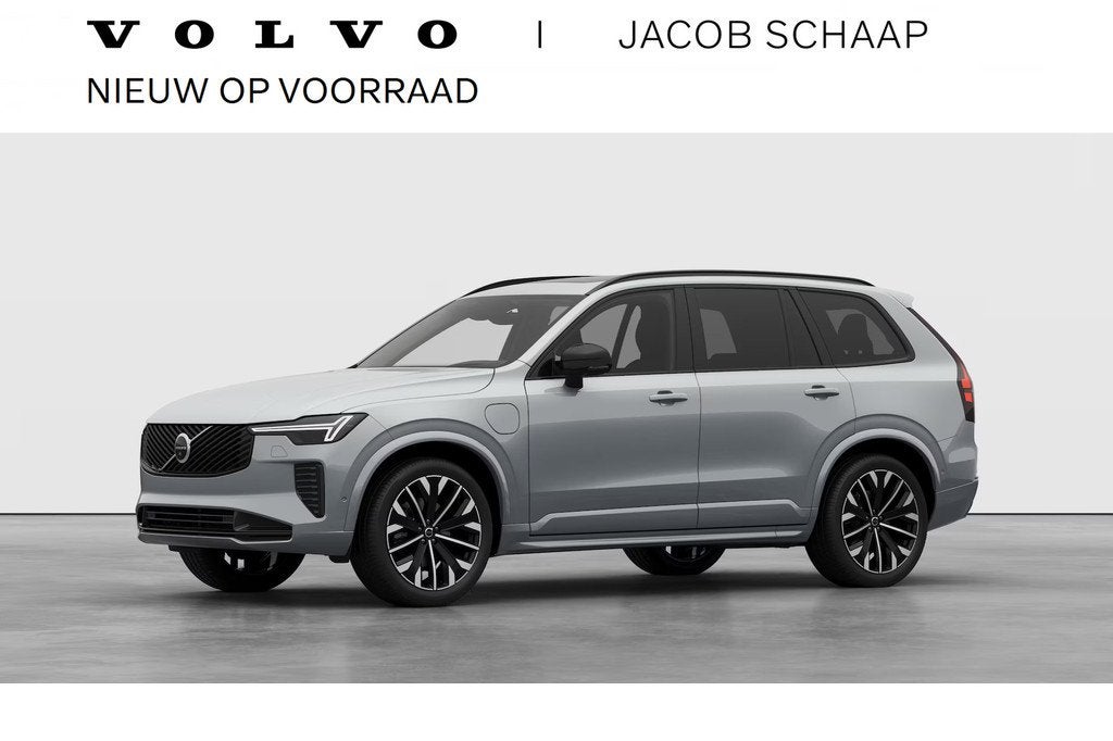 Volvo XC90 T8 AWD 455PK Plug-in Hybrid Ultra Dark | NIEUW |, Adaptive Cruise Control, Zwart, 4 cilinders, 1969 cc
