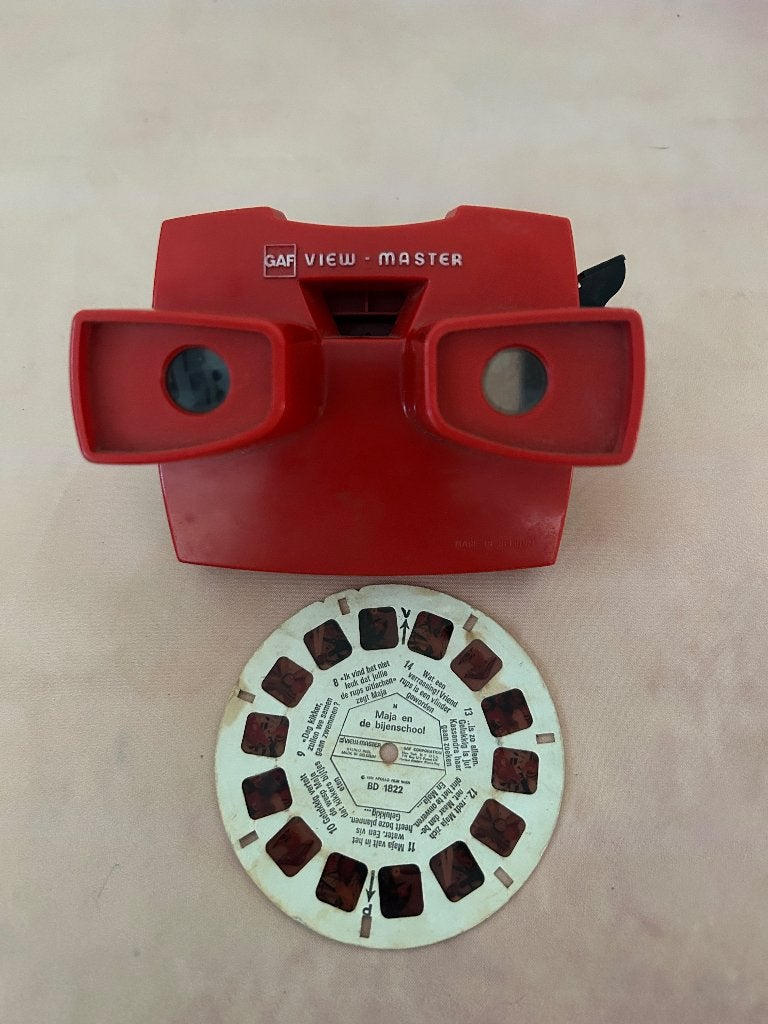 Vintage GAF View Master Model L met Maja de Bij schijf, Verzamelen, B-2220 Sint-Niklaas, België, Gebruikt, GAF Belgium N.V., Ophalen of Verzenden