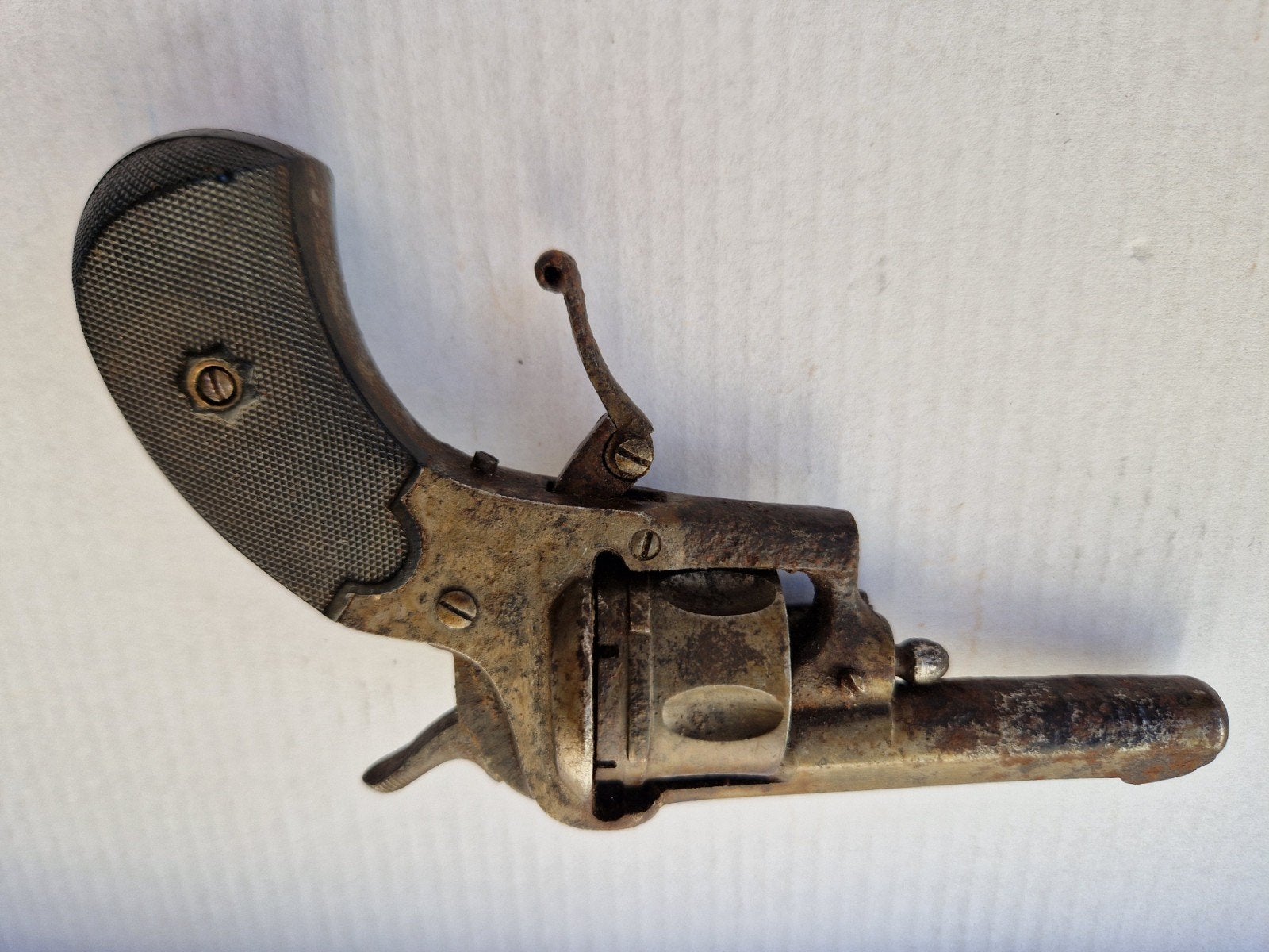 Antieke Penvuurrevolver, Antiek en Kunst, Antiek | Overige Antiek, Ophalen of Verzenden