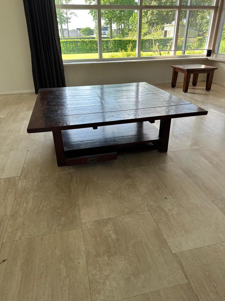 Salontafel in goede staat, Ophalen, 100 tot 150 cm, 50 tot 100 cm, Zo goed als nieuw
