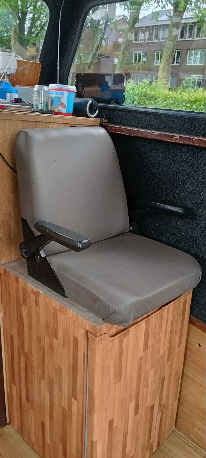 Comfortabele schippersstoel / bootstoel met armleuningen, Ophalen, Gebruikt, Interieur en Kussens