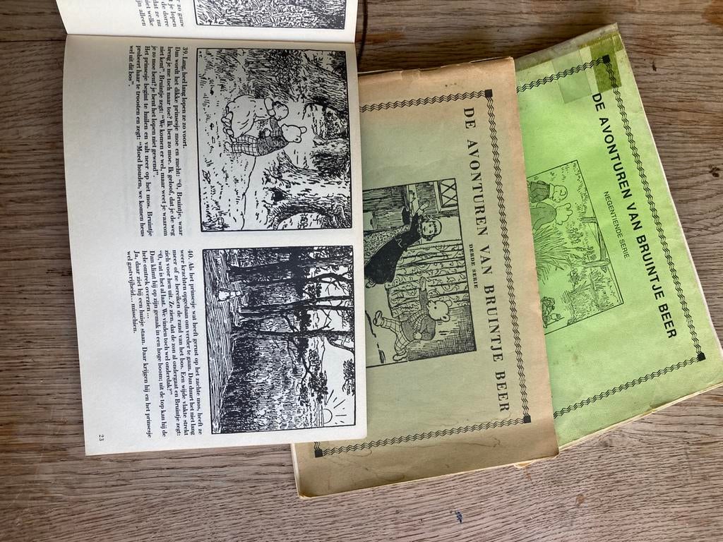 Vintage bruintje beer boekjes 3 stuks, Antiek en Kunst, Antiek | Boeken en Bijbels, Ophalen of Verzenden