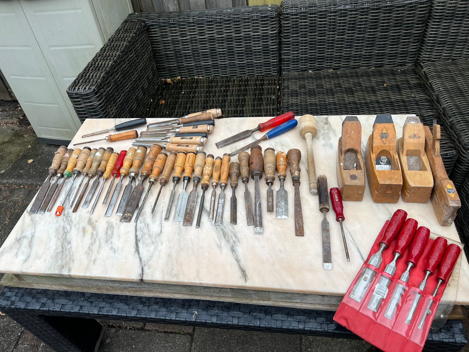 Beitels set, Hobby en Vrije tijd, Ophalen of Verzenden, Zo goed als nieuw, Haken, Patroon of Boek
