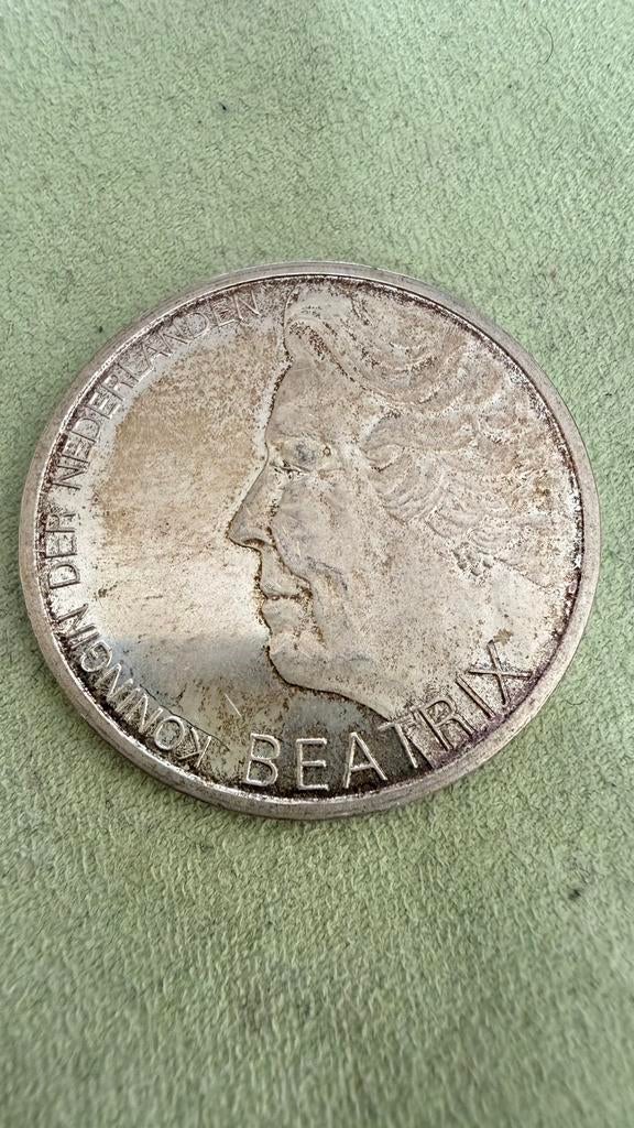 Netherlands 1995 Beatrix Hugo de Groot 350th Death 10 Gulden, Postzegels en Munten, Munten | Nederland, Verzenden, Koningin Beatrix