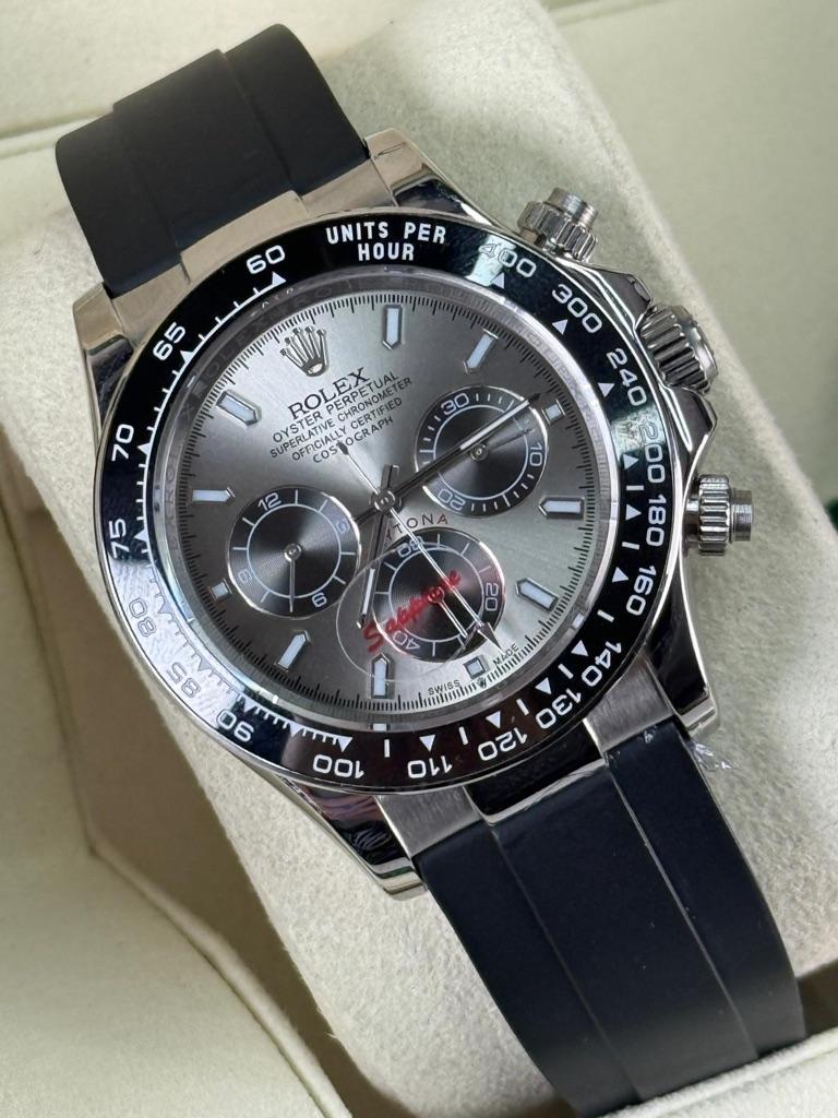 Rolex daytona oysterflex, Ophalen of Verzenden, Nieuw, Zwart, IOS