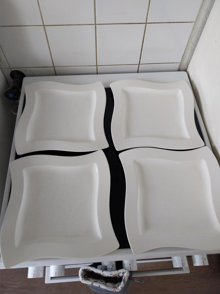 Villeroy & Boch New Wave Dinerborden - Set van 4, Huis en Inrichting, Keuken | Servies, Gebruikt, Ophalen of Verzenden, Bord(en)