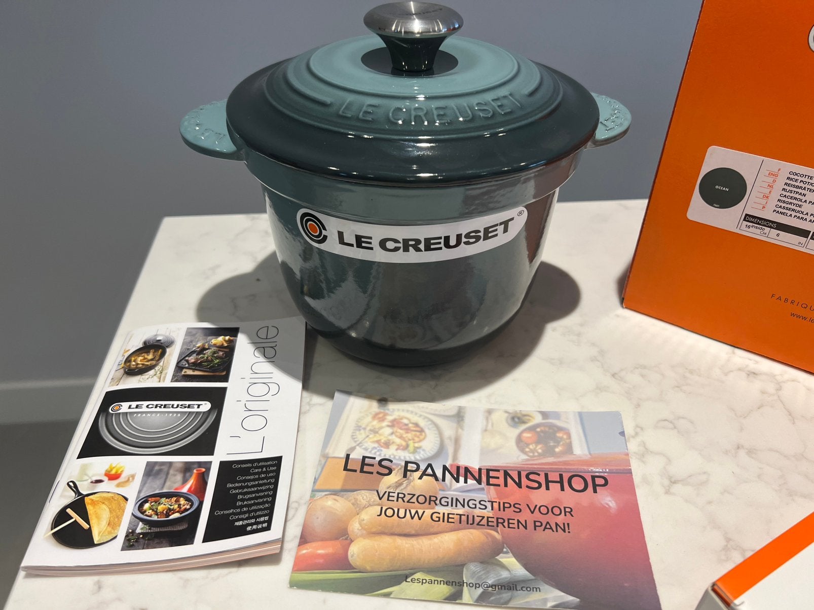 Le Creuset Every (Rijstkook) pan 18 cm Ocean, Gietijzer, Geschikt voor inductie, Nieuw, Le Creuset