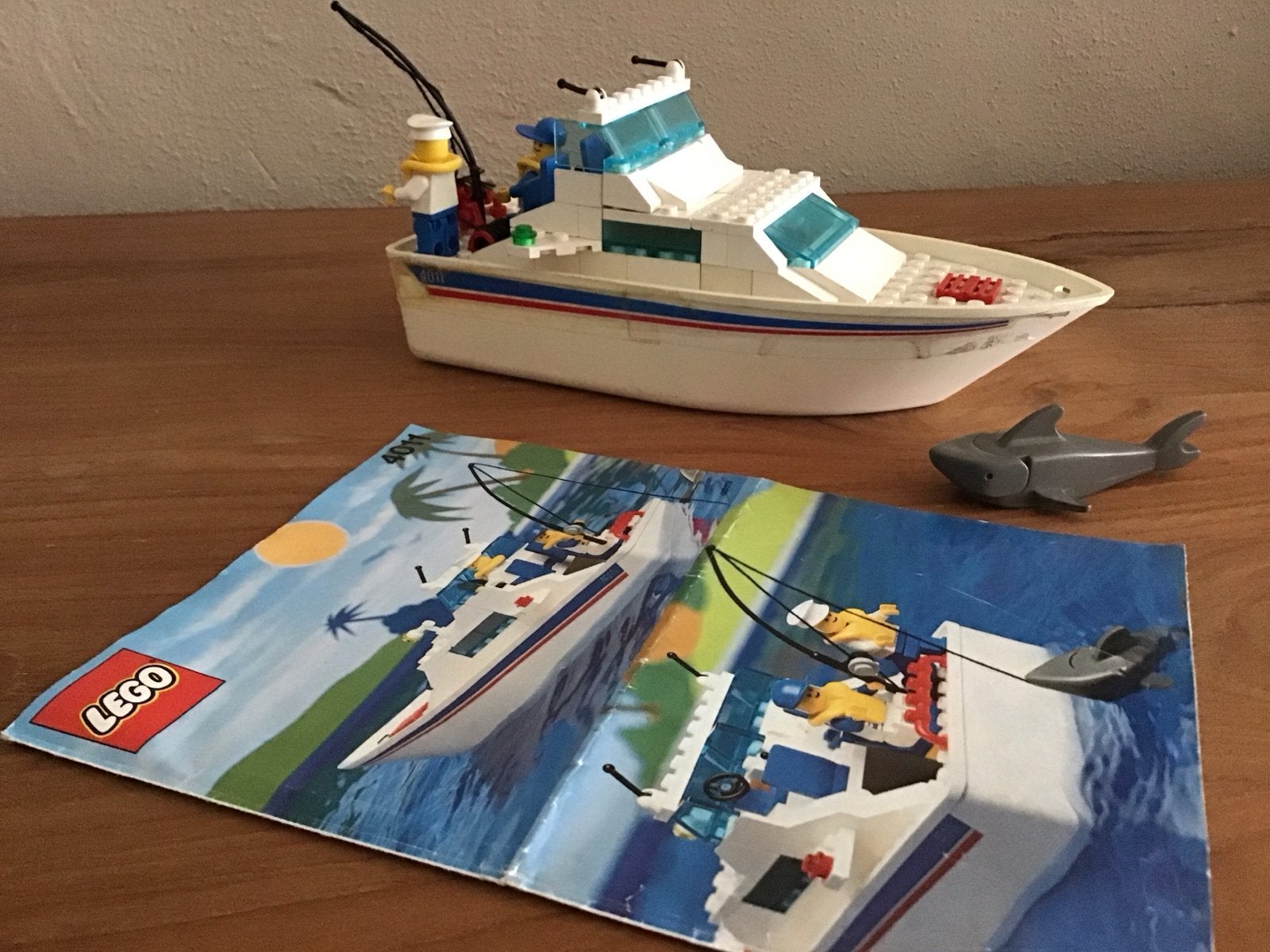 Lego City 4011 Vissersboot met haai en instructieboekje, Ophalen, Lego, Compleet, Complete set