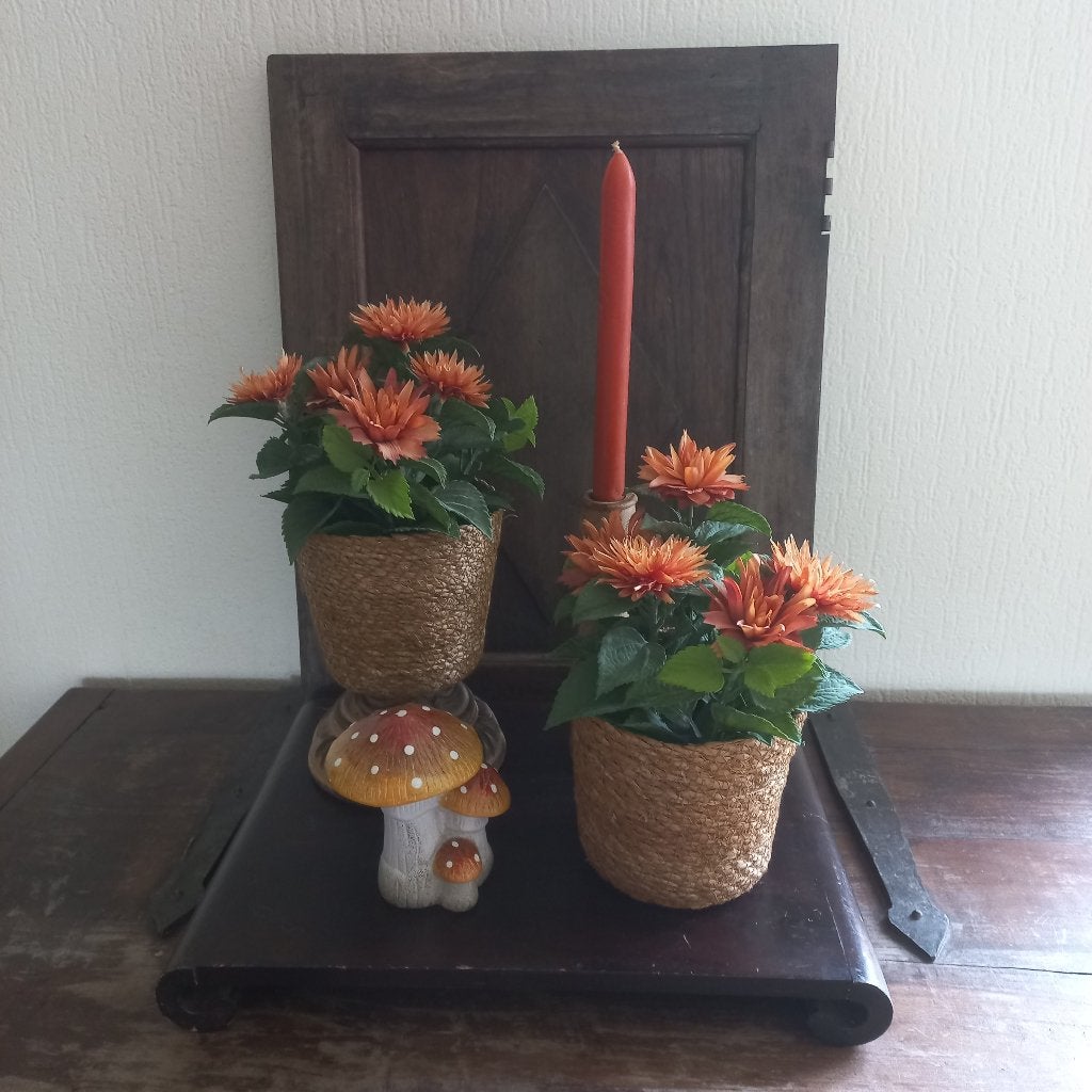 prachtige HERFSTset met mooie BLOEMEN, Overige materialen, Nieuw, Ophalen of Verzenden, Landelijk