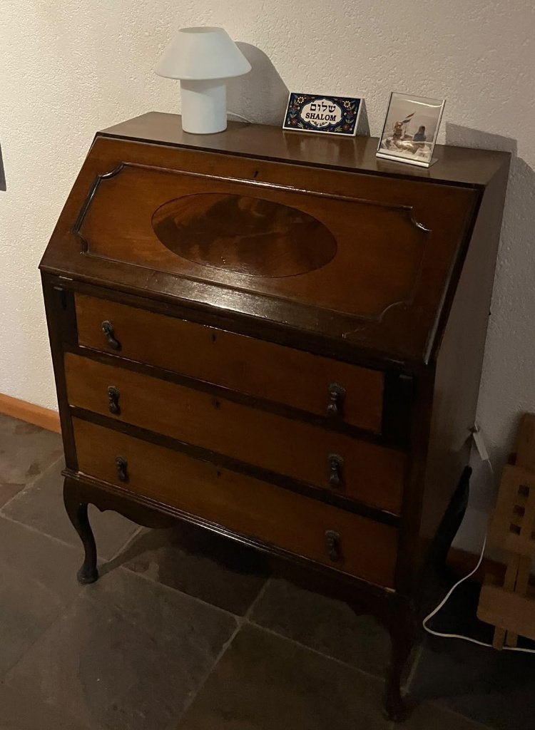 Antiek secretaire bureau met lades, Antiek en Kunst, Ophalen