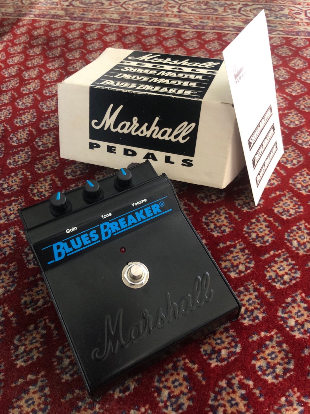 Marshall Blues Breaker Overdrive Pedaal mk1 ‘90, Ophalen of Verzenden, Zo goed als nieuw, Distortion, Overdrive of Fuzz