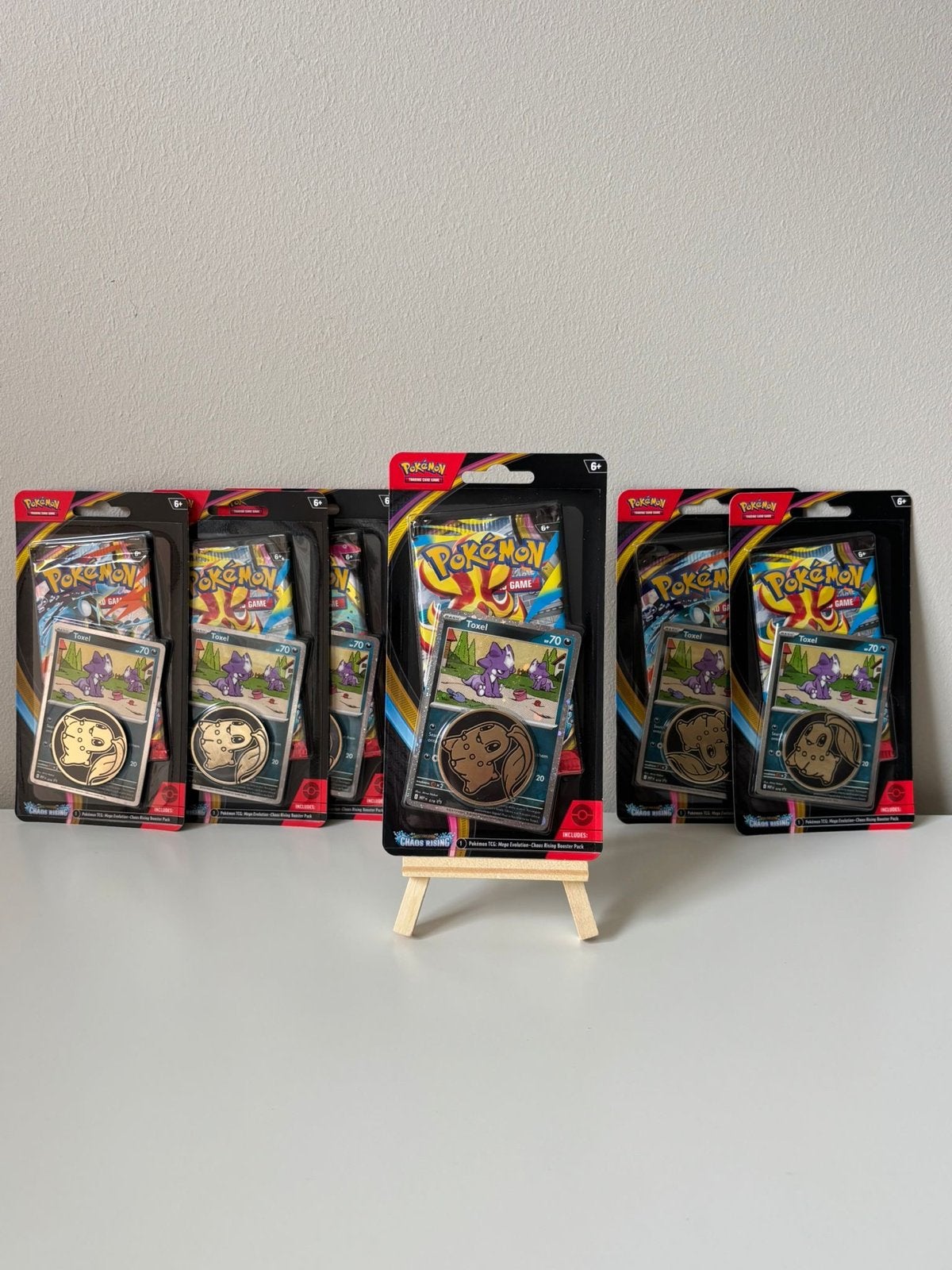 Pokémon TCG: Chaos Rising Booster Packs met Foxel Kaart, Ophalen, Nieuw, Meerdere kaarten