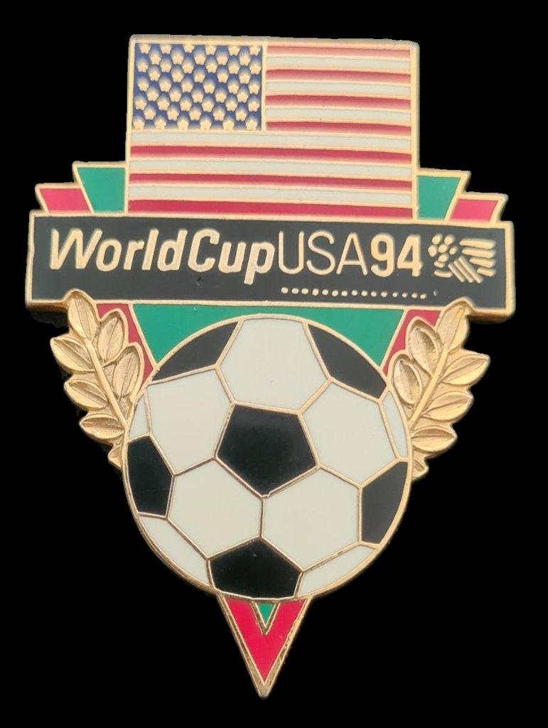 World Cup USA94 pin- V vorm emaille, Verzamelen, Speldjes, Pins en Buttons, Verzenden, Nieuw, Sport, Speldje of Pin