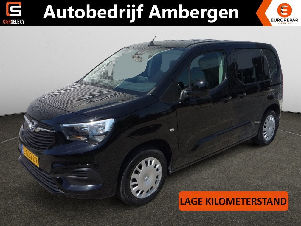 Opel Combo Tour 1.2 Turbo (110Pk) L1H1 Edition Airco Navi Tr, Auto's, Bestelauto's, Voorwielaandrijving, Gebruikt, 1199 cc, Zwart