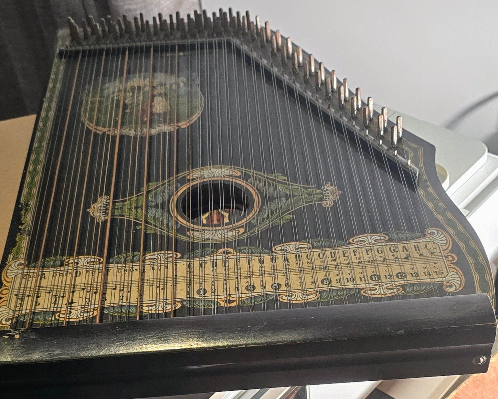 Antieke Mandoline Harp / Citer - Decoratief Muziekinstrument, Ophalen of Verzenden