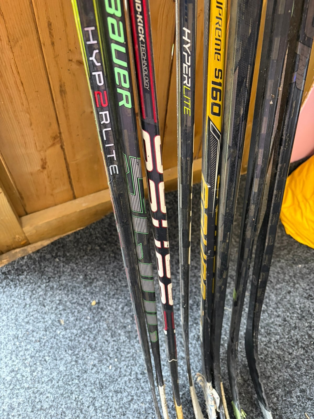 20x exclusieve ijshockey sticks tekoop, Gebruikt, Ophalen of Verzenden, Bauer, Stick