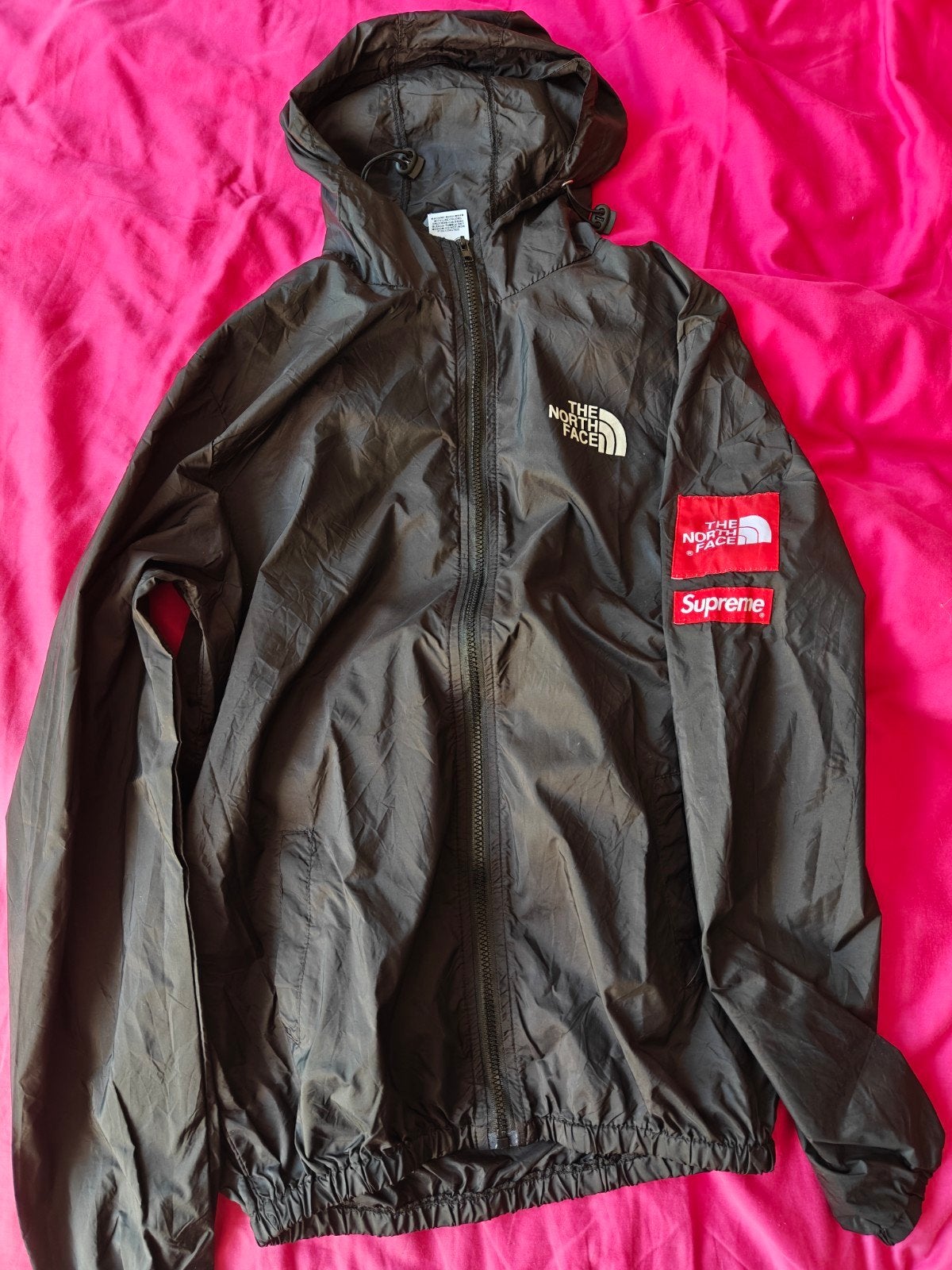 The North Face x Supreme Windbreaker Zwart, Maat 48/50 (M), Zwart, The North Face x Supreme, Ophalen of Verzenden