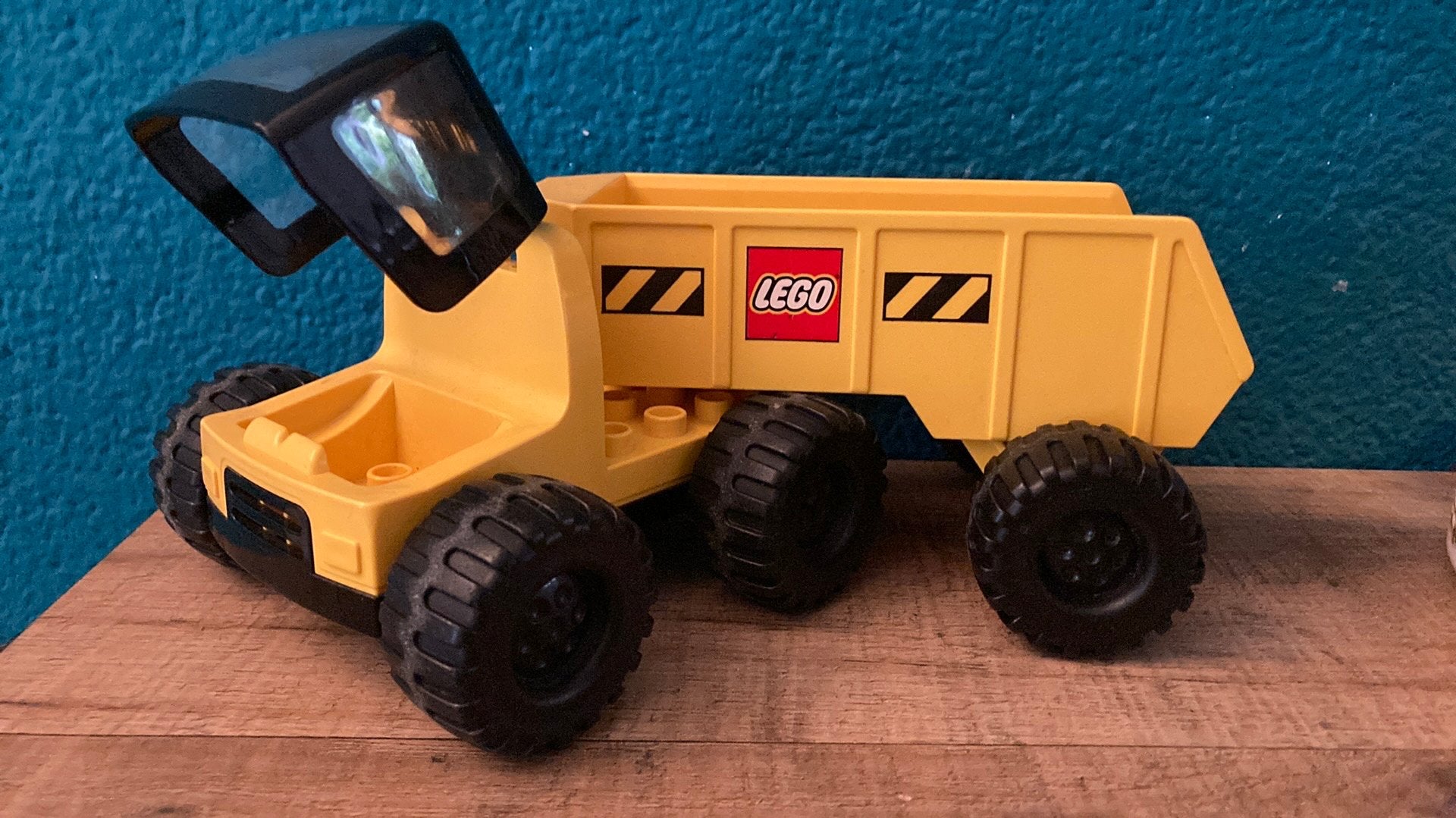 Lego Duplo geel zwarte werkauto, Ophalen, Gebruikt, Overige thema's, Overige typen