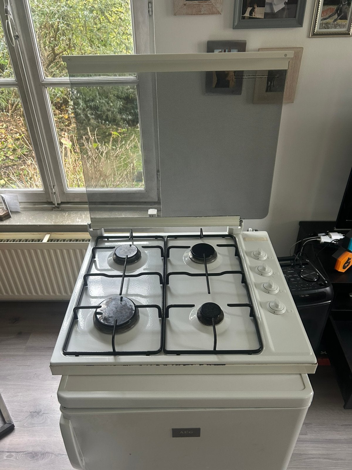 Te koop ATAG ETNA 4 pits gaskookplaat, Ophalen, Minder dan 85 cm, 4 kookzones, Zo goed als nieuw
