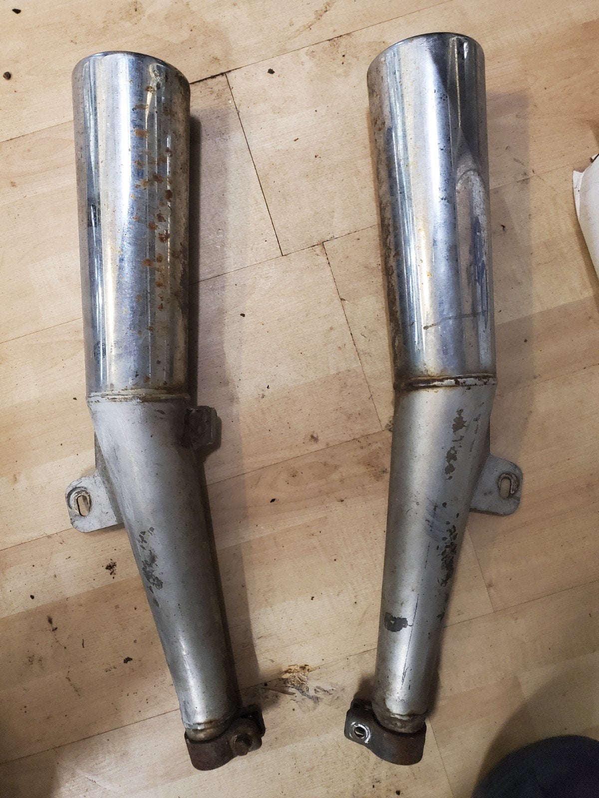 Honda VF750 uitlaten einddempers, Ophalen of Verzenden