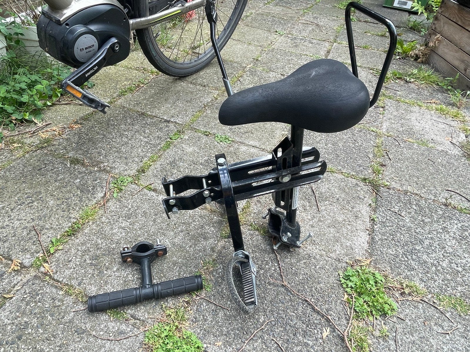 Gebruikt fietsstoeltje, voorzit zadel kind, inclusief voetst, Ophalen, Onbekend, Voorzitje, 0 t/m 13 kg